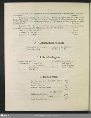 F. Schülerzahl