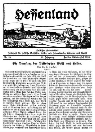 Nr. 20, Zweites Oktober-Heft 1913