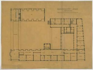 Fischer, Theodor; Jena; Universität - Grundriss 2. OG