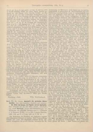 77-80 [Rezension] Bert, Georg, Aphrahat‘s des persischen Weisen Homilien