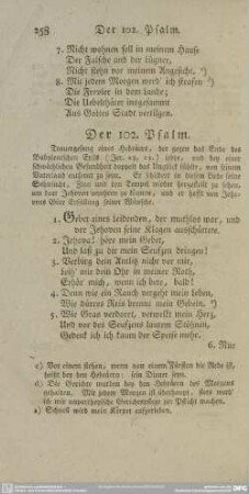Der 102. Psalm