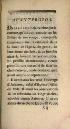 Les Quatre Poëtiques: D'Aristote, D'Horace, De Vida, De Despréaux, 2,[2]. Art Poëtique De Despréaux