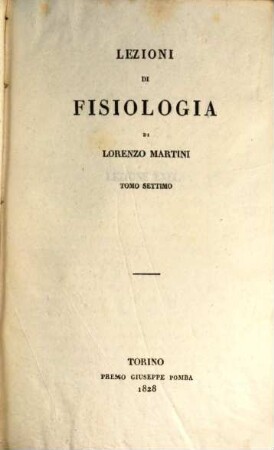 Lezioni di Fisiologia, 7