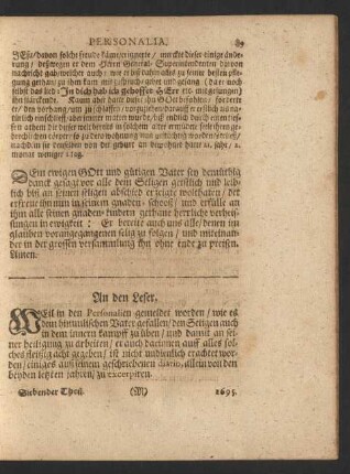 ... einiges auß seinem geschriebenen diario ...