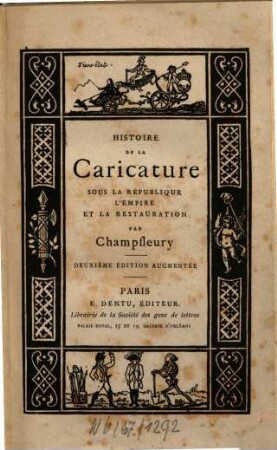 Histoire de la caricature sous la République, l'Empire et la Restauration