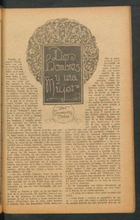 Dos hombres y una mujer : Ilustró Charles Mitchell