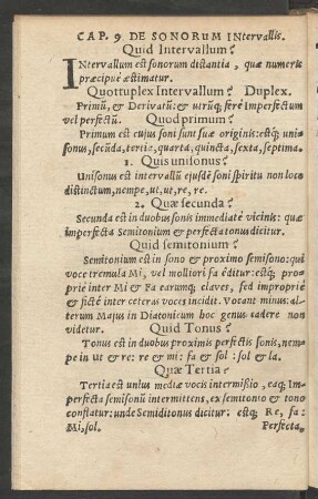 Cap. 9. De Sonorum Intervallis.