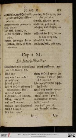 Caput XI: De Interjectionibus