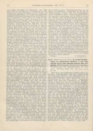 352-353 [Rezension] Haupt, Herm., Die deutsche Bibelübersetzung der mittelalterlichen Waldenser in dem Codex Teplensis und der ersten gedruckten deutschen Bibel nachgewiesen. Mit Beiträgen zur Kenntniß der romanischen Bibelübersetzung und Dogmengeschichte der Waldenser