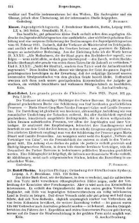 114, Henri-Robert. Les grands procès de l'histoire. 1923