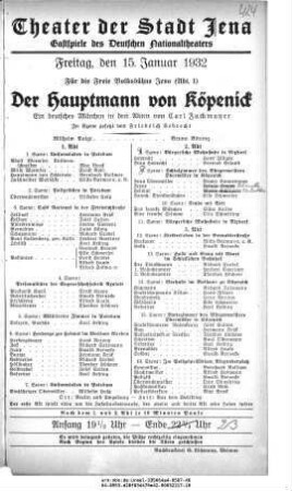 Der Hauptmann von Köpenick