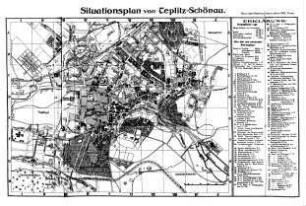 Situationsplan von Teplitz-Schönau