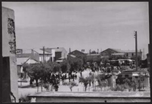 Aufnahme eines Platzes in Saintes-Maries-de-la-Mer