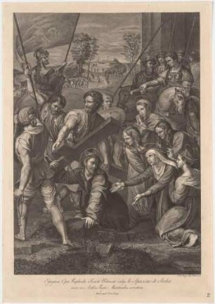 Die Kreuztragung (Lo Spasimo di Sicilia; nach dem Gemälde Raffaels, heute in Madrid, Prado)