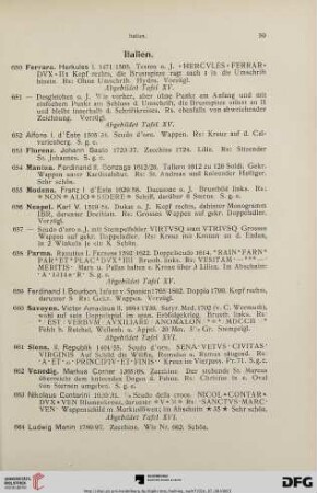 [Italien, Schweiz, Niederlande] (Nr. 650-703)