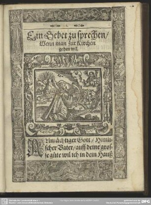 Ein Gebet zu sprechen, Wenn man zur Kirchen gehen wil