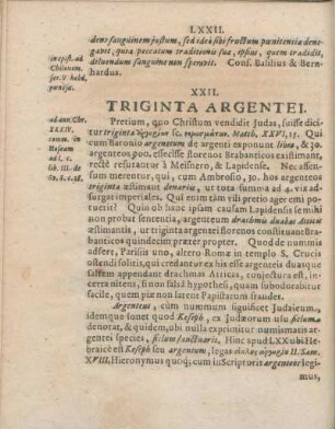 XXII. Triginta Argentei.
