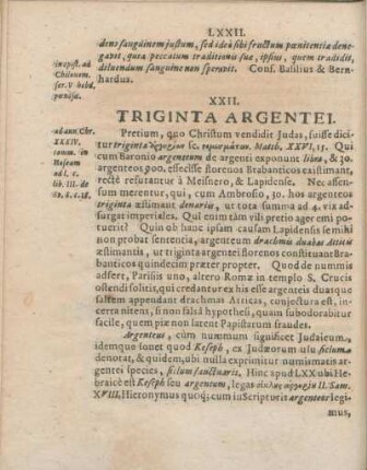 XXII. Triginta Argentei.