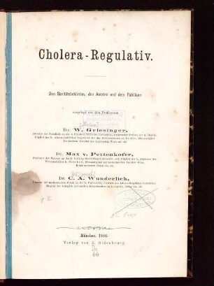 Cholera-Regulativ
