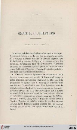 Séance du 1er juillet 1859