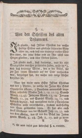 Von den Schriften des alten Testaments