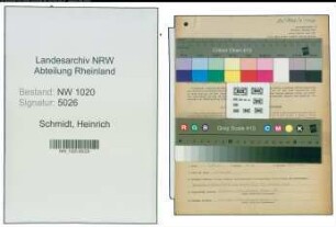Entnazifizierung Heinrich Schmidt , geb. 03.05.1902 (Schlosser)