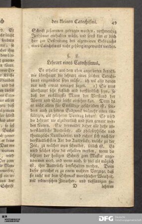 8. Lehrart eines Catechismus.