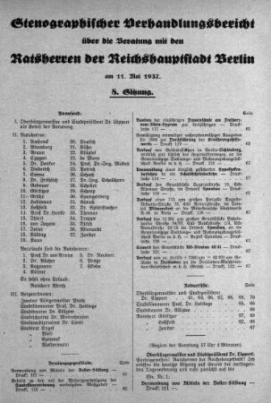 Nr. 8, 11. Mai 1937