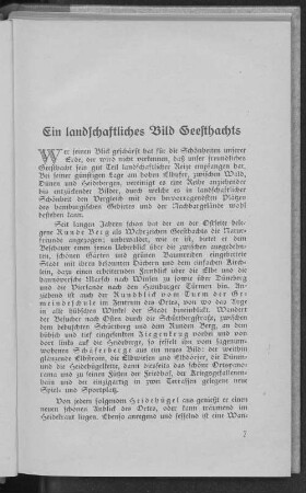 Ein landschaftliches Bild Geesthachts