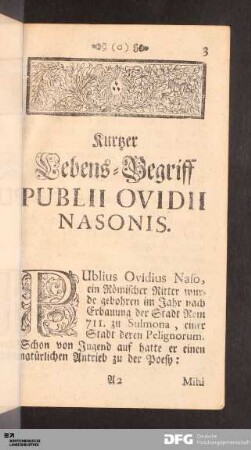 Publii Ovidii Nasonis Tristium Liber Primus.
