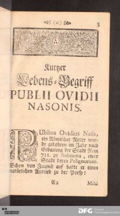 Publii Ovidii Nasonis Tristium Liber Primus.