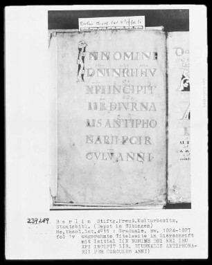 Graduale — Initiale I(n nomine), Folio 1verso