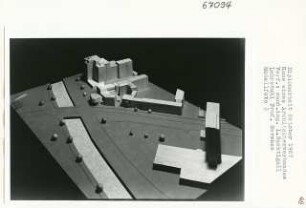 Haus eines Architektenverbandes, Berlin-Tiergarten (Diplomarbeit bei Bernhard Hermkes): Modellfoto