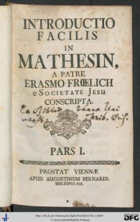 Pars I: Introductio Facilis In Mathesin