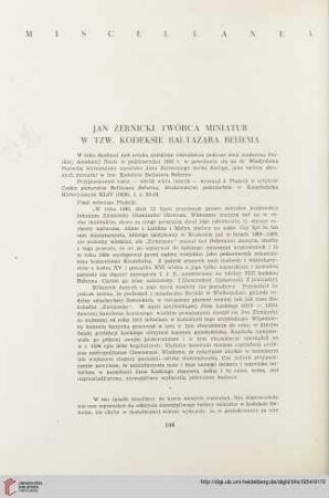 16: Jan Żernicki twórca miniatur w tzw. Kodeksie Baltazara Behema