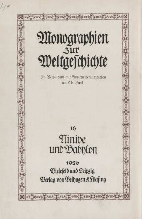 Ninive und Babylon