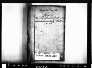 Konsens- und Hypothekenbuch von Seidau