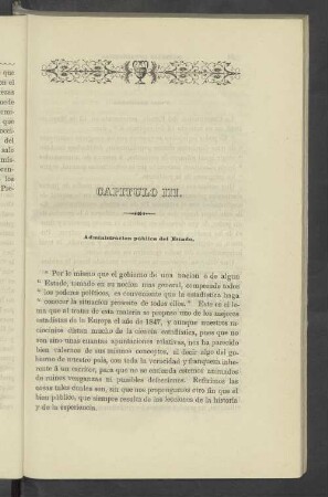 Capitulo III. Administracion pública del Estado