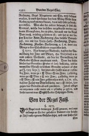 Von der Regel Falsi.