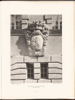 Feuerwache in der Fischerstraße, Berlin: Detail Fassade (aus: Neubauten der Stadt Berlin, Bd. I, 1902)