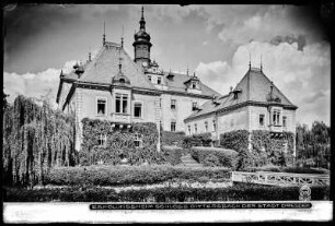 Dittersbach, Rittergut, Schloss, Gartenseite
