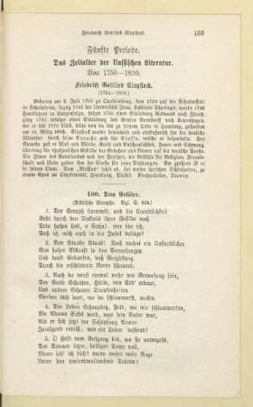 Fünfte Periode. Das Zeitalter der klassischen Literatur