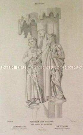 Naumburger Dom, Stifterfiguren Uta und Ekkehard - aus Förster/Kunstgeschichte