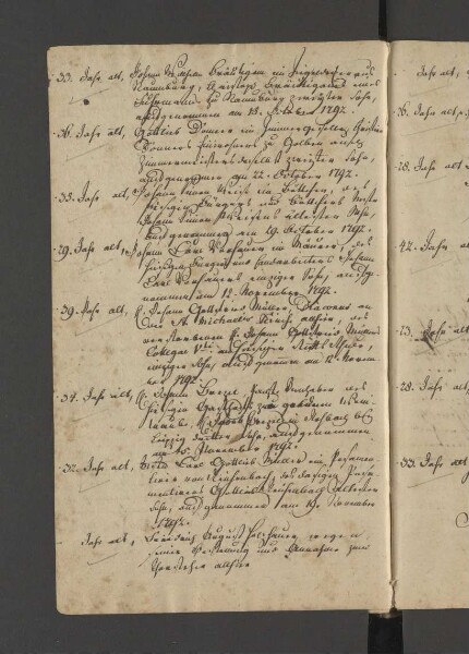 Bürgerbuch der Stadt Zeitz - 1701-1801