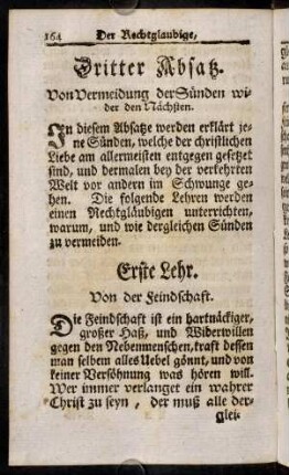 164-, Dritter Absatz. Von der Vermeidung der Sünden wider den Mächten