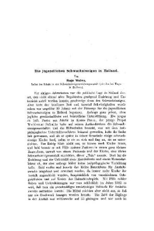 Die jugendlichen Schwachsinnigen in Estland