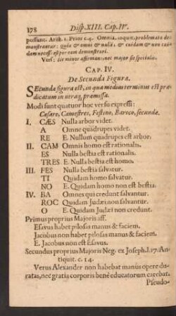 Cap. IV. De Secunda Figura.