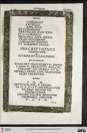 Inscriptiones Germaniae