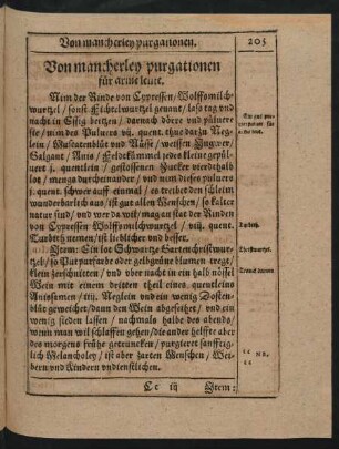 Von mancherley purgationen für arme leute.