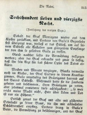 Sechshundert sieben und vierzigste Nacht